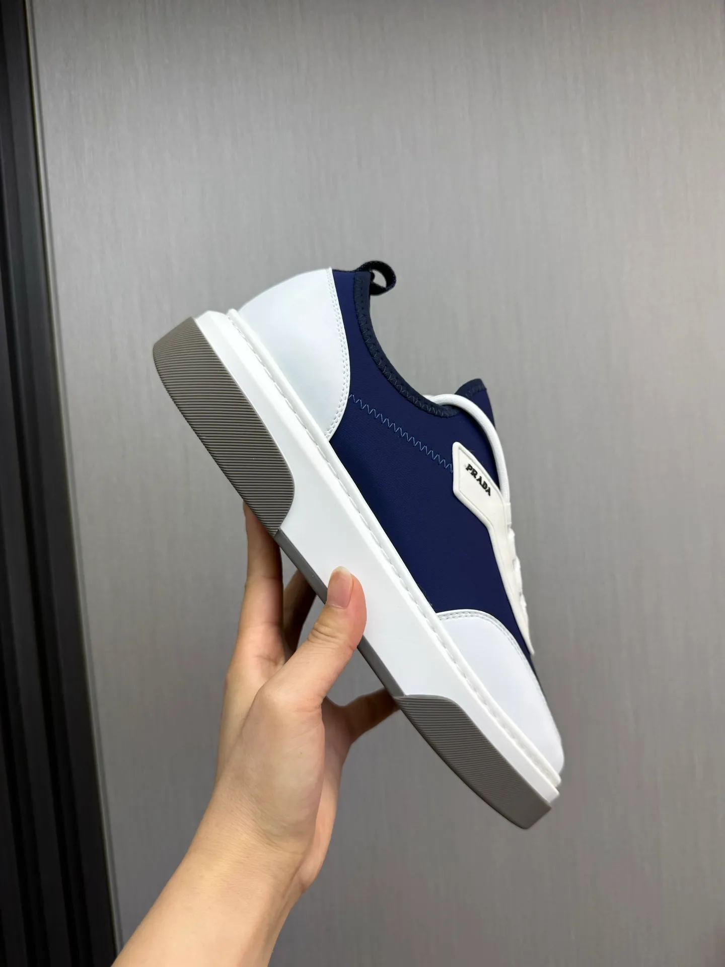 Men's shoes 💰580💰 [PRADA] Men's shoes are popular in the counter, official website is synchronized, 1 high-quality shipment ✔️Original cowhide splicing + cowhide lining, 1🆚1 replica, original sole, 38-45 (45 customized, non-refundable)